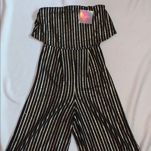 Missguided strapless jumpsuit